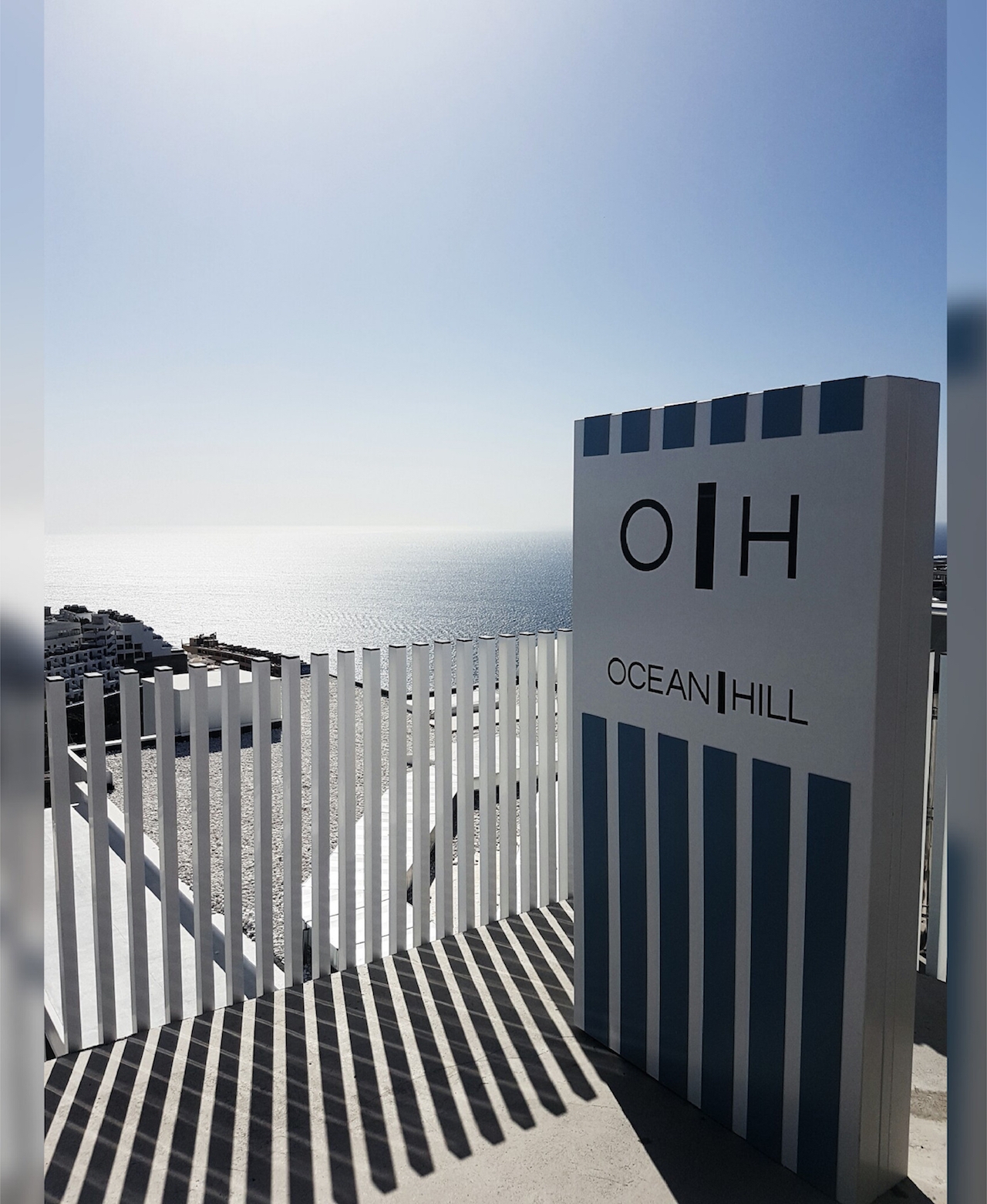 Monolito informativo, Hotel Ocean Hill, Maspalomas, Gran Canaria.