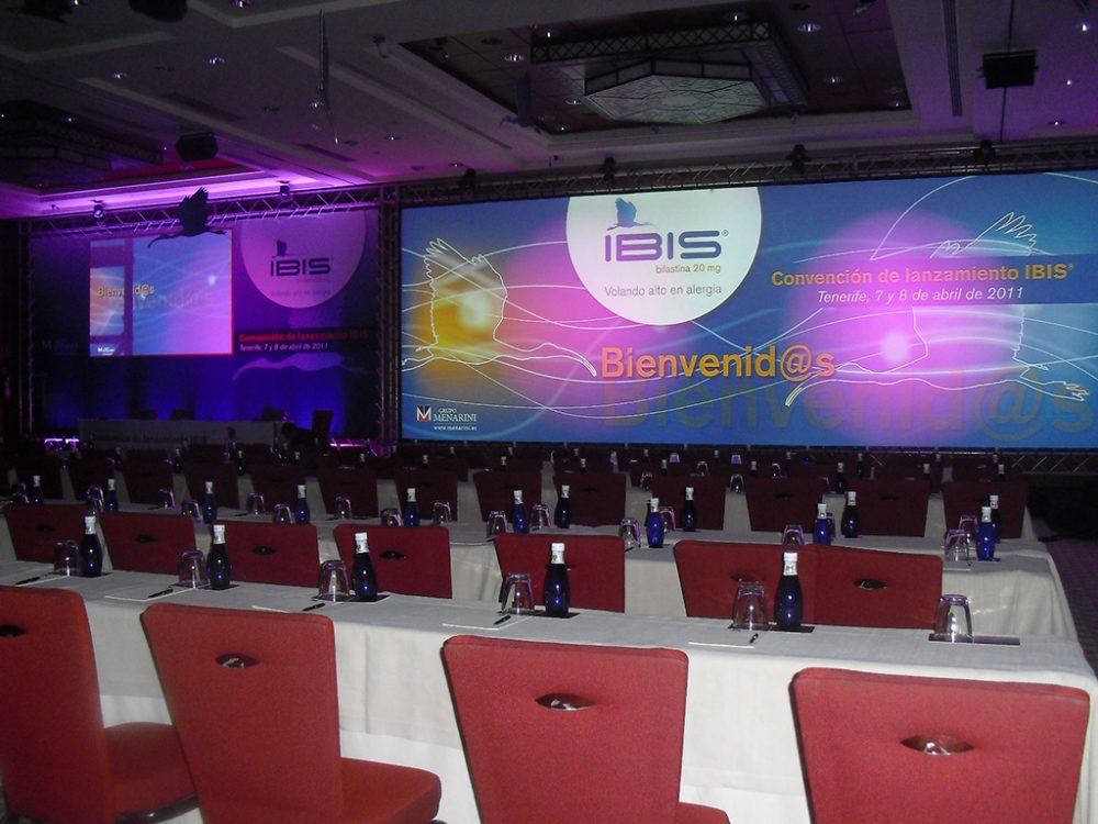 Ambientación congreso farmaceutico IBIS, Tenerife