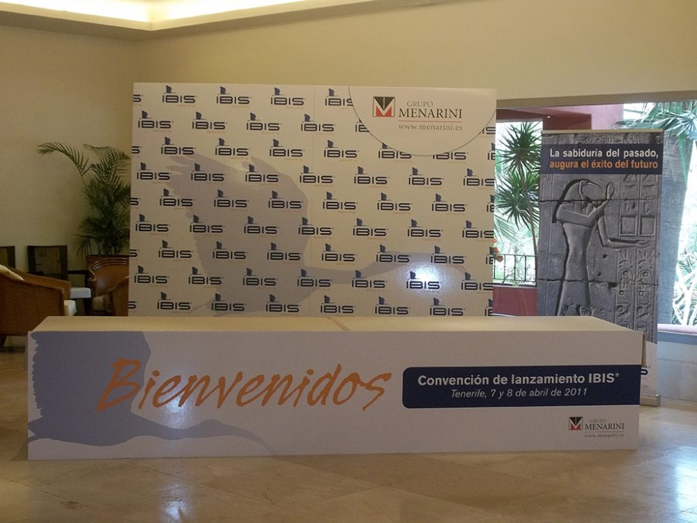 Ambientación congreso farmaceutico IBIS, Tenerife
