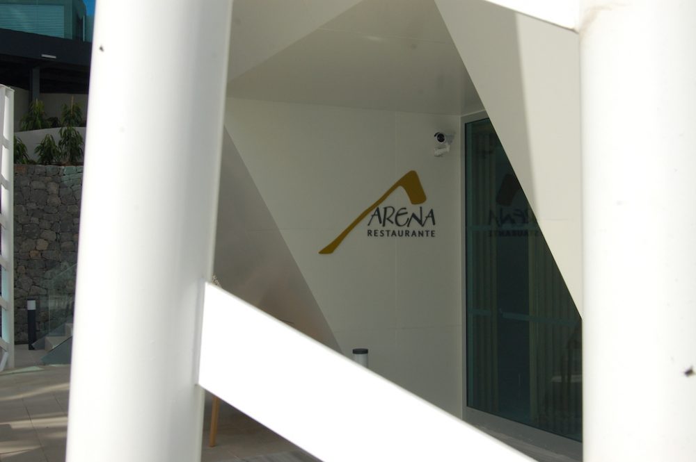 Logotipo corpóreo Restaurante Arena, Gran Canaria