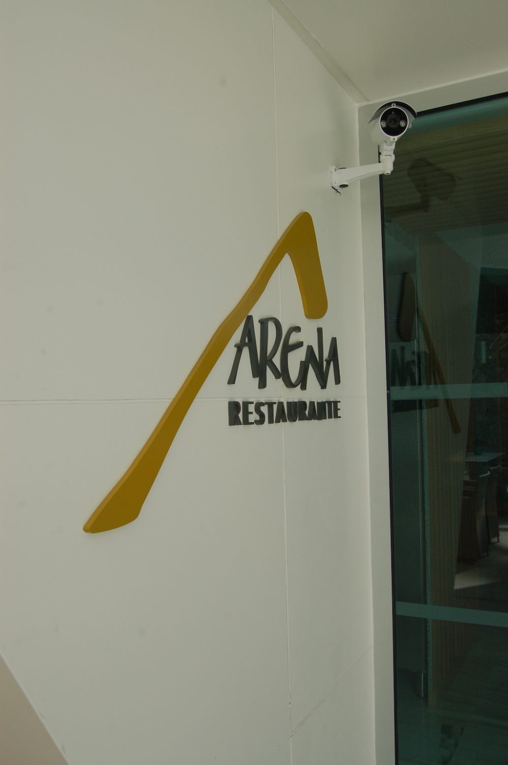 Logotipo corpóreo Restaurante Arena, Gran Canaria