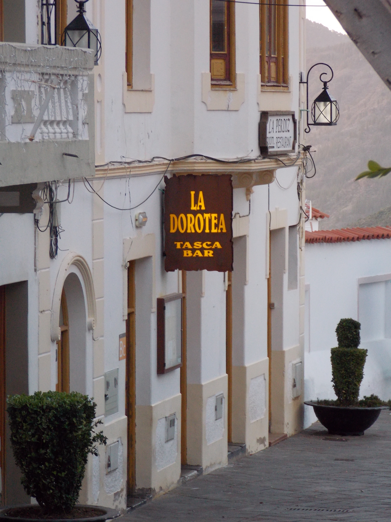 Rótulo tipo banderola, Tejeda - Gran Canaria